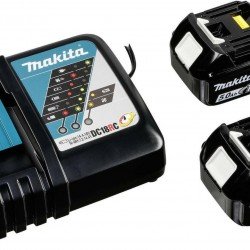 Makita Τροχός 125mm Μπαταρίας 2x5Ah