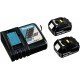 Makita Τροχός 125mm Μπαταρίας 2x5Ah Makita Τροχός 125mm Μπαταρίας 2x5Ah